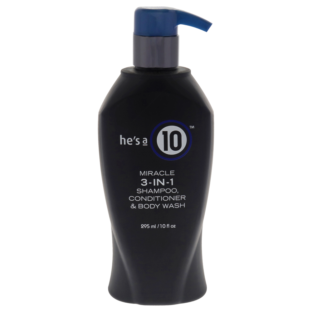 He Is A Miracle 3-In-1 by Its A 10 Men 10 oz Shampoo, Conditioner and Body Wash